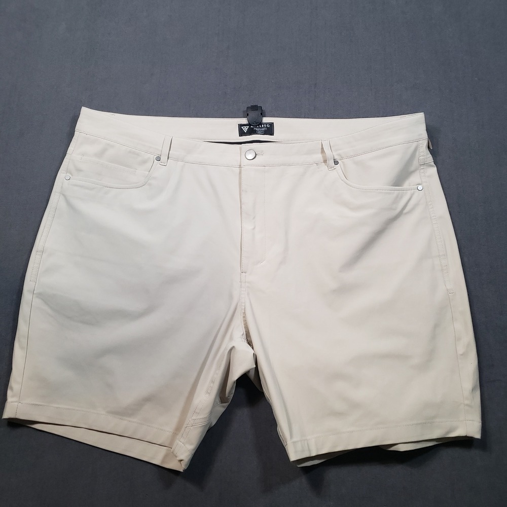 Maelreg Proflex Golf Shorts Mens 42x7 Beige‎ Tan Performance 5-Pocket
